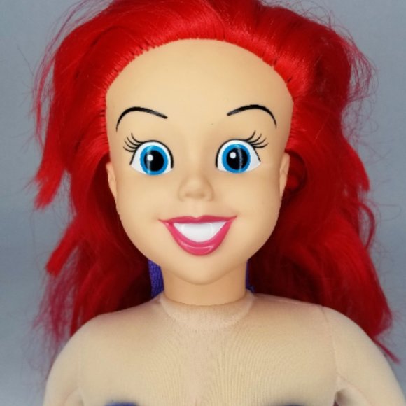 Rare Vintage Ariel Plush Backpack The Little Mermaid Disney 90s - Picture 2 of 10